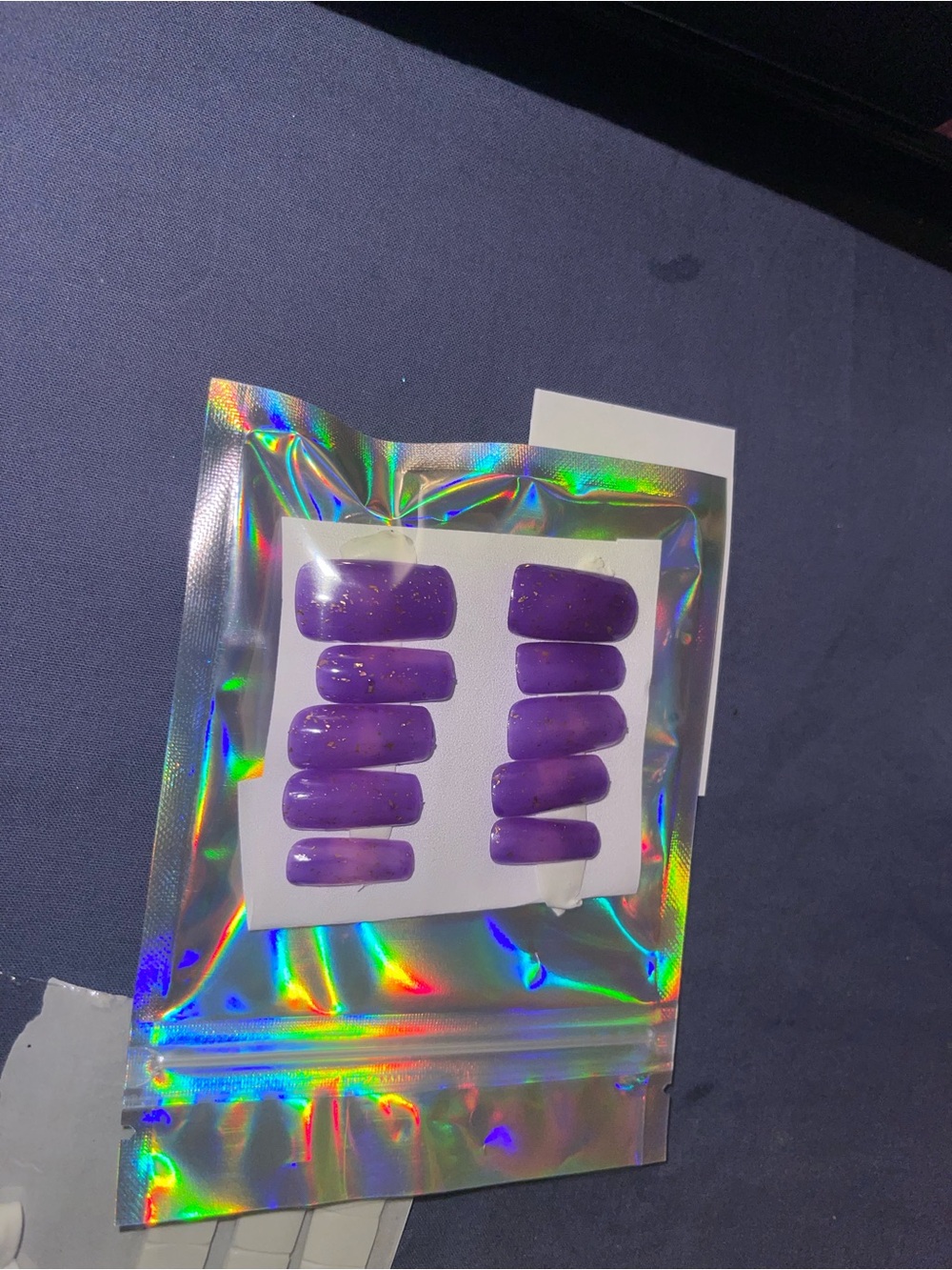 Purple Press-On Nail Set - Unbranded